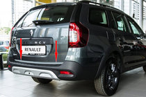 Renault Logan MCV 2013–2022 Bagāžnieka malas uzlika (nerūsējošais tērauds) foto 1