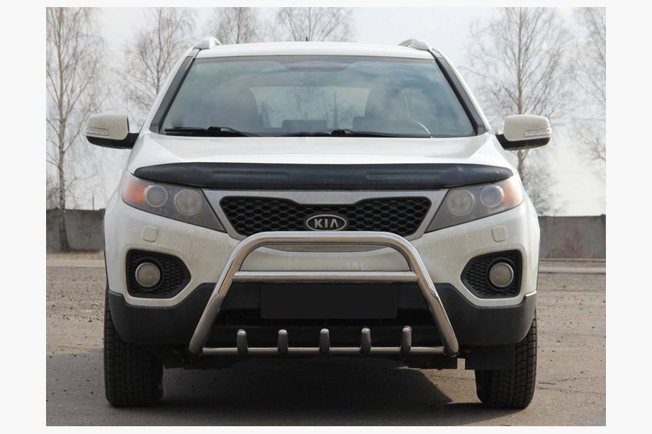 Kia Sorento II XM 2009–2014 Bullbar WT003 (nerūsējošais tērauds) Image