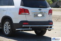 Kia Sorento II XM 2009–2014 Aizmugurējā aizsargstīpa AK003-2 (nerūsējošais tērauds) foto 8