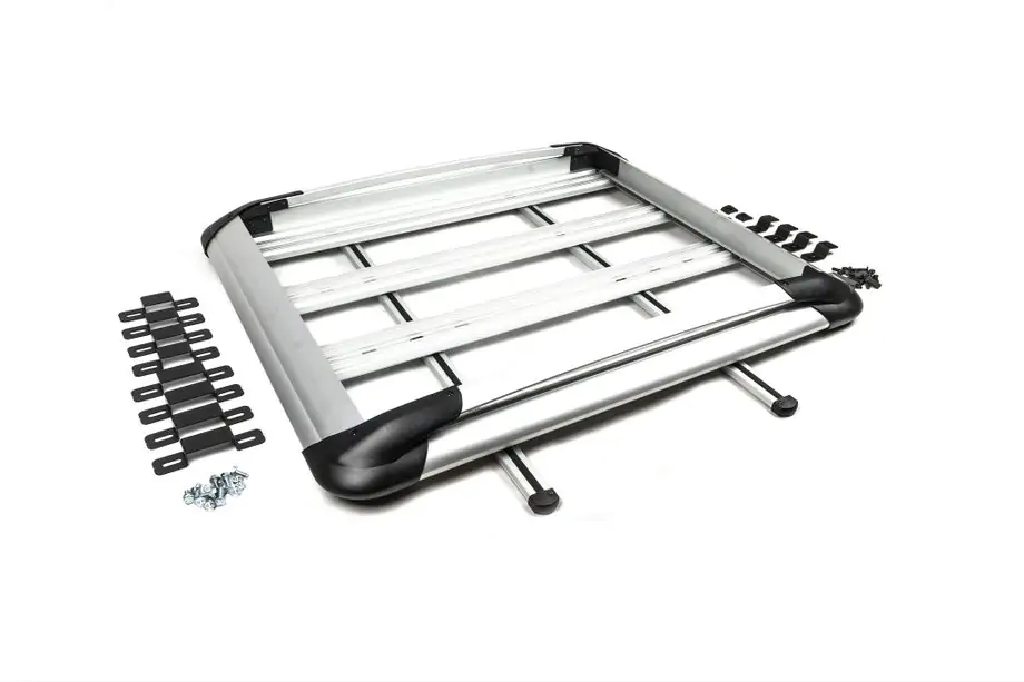 Nissan Primastar 2002–2014 Jumta bagāžnieks ar šķērsstieņiem un tīklu (125 cm x 200 cm) Image