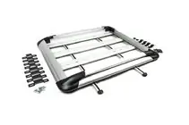 Nissan Primastar 2002–2014 Jumta bagāžnieks ar šķērsstieņiem un tīklu (125 cm x 200 cm) foto 1