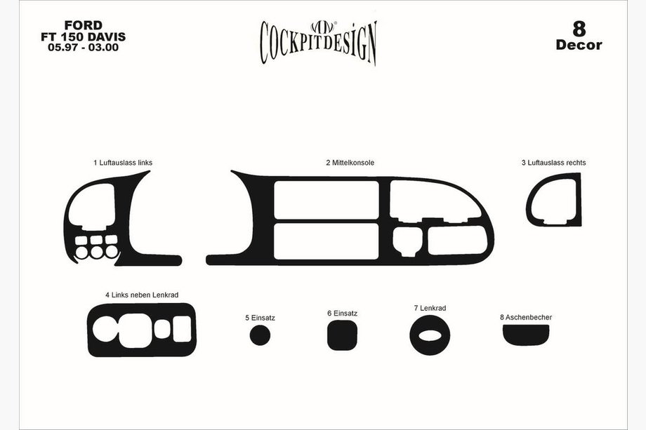 Ford Transit 1991–2000 Paneļa uzlikas (1997-2000) Titāns Foto 4
