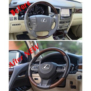 Stūre komplektā (koka imitācija) Lexus LX570/450d 2008–2022 foto 2