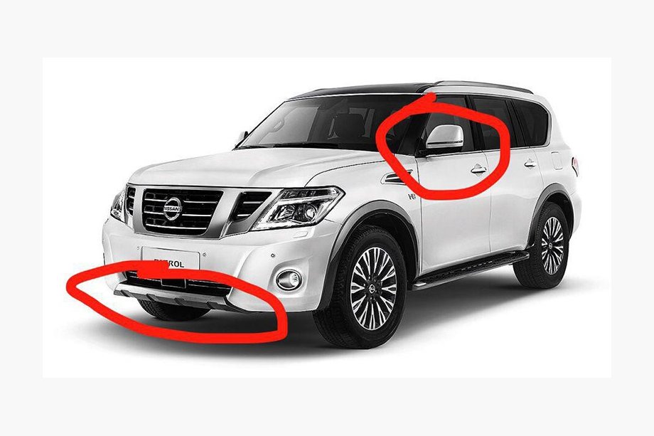 Nissan Patrol Y62 2010–2024 2019. gada uzlabojumu komplekts Image