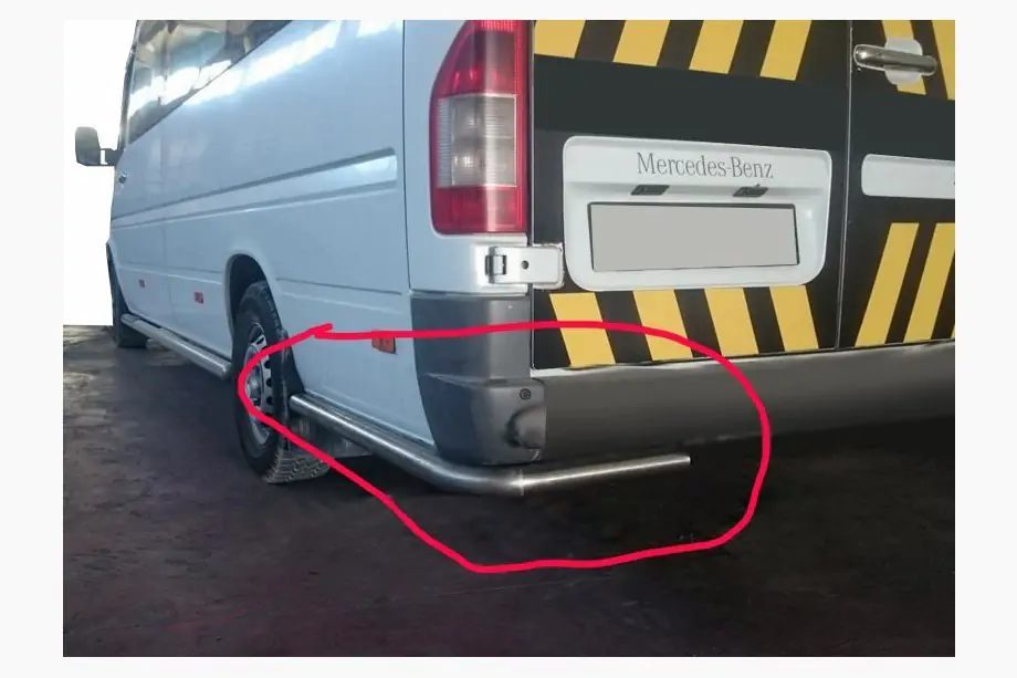 Volkswagen LT 1995–2006 AK-SO aizmugurējie stūru uzgaļi (nerūsējošais tērauds) Image