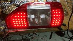 Mercedes Sprinter W901/902/903/904/905 1995–2006 LED aizmugurējie lukturi (2 gab.) foto 5