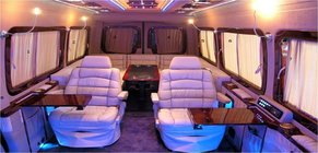 Mercedes Sprinter W906 2006–2018 Auto logu rāmji Koka imitācija foto 1