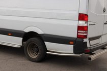 Volkswagen Crafter 2006–2016 Sānu caurules aiz aizmugurējā riteņa (2 gab., nerūsējošais tērauds) Garšais, 70 mm foto 1