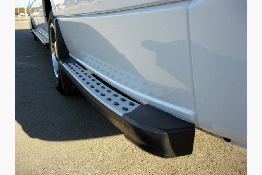Mercedes Sprinter W906 2006–2018 Sānu sliekšņi aiz aizmugurējā riteņa DOT-Line (2 gab., alumīnijs) Image