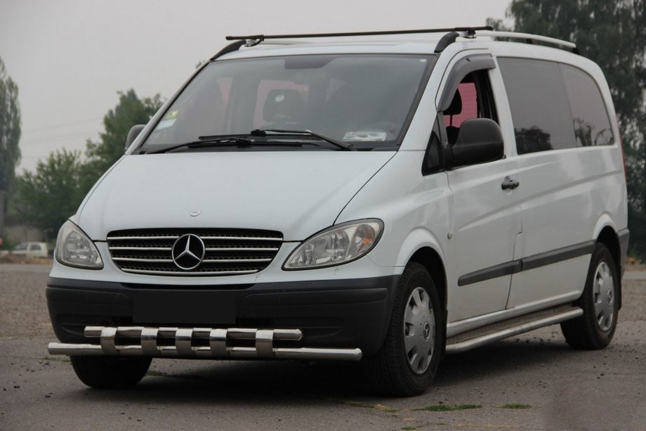 Mercedes Viano 2004–2014 Priekšējais aizsargstienis Shark ST015 (nerūsējošais tērauds) Image