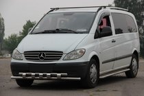 Mercedes Viano 2004–2014 Priekšējais aizsargstienis Shark ST015 (nerūsējošais tērauds) foto 1