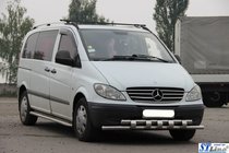 Mercedes Viano 2004–2014 Priekšējais aizsargstienis Shark ST015 (nerūsējošais tērauds) foto 3