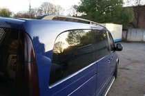 Mercedes Viano 2004–2014 Melni jumta reliņi ELITE (plastmasas kāja) Īsā bāze (Short, Compact) foto 2