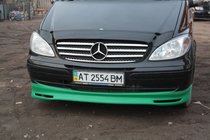 Mercedes Viano 2004–2014 Priekšējā bampera uzlika Brabos Style (krāsošanai) foto 3