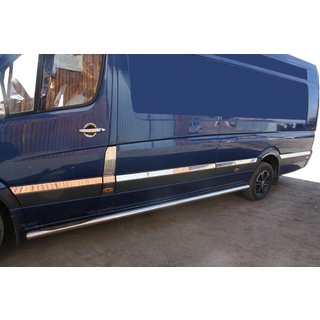 Durvju moldingi (nerūsējošais tērauds) Volkswagen Crafter 2006–2016 foto 1