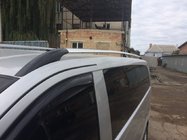 Mercedes Viano 2004–2014 Hromēti jumta reliņi CAN, oriģināls dizains (metāla kājas) Vidējā riteņu bāze (Long) foto 4