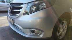 Mercedes Vito/V klase W447 2014– Priekšējās restes uzlikas 2014-2020 (5 gab., nerūsējošais tērauds) foto 5