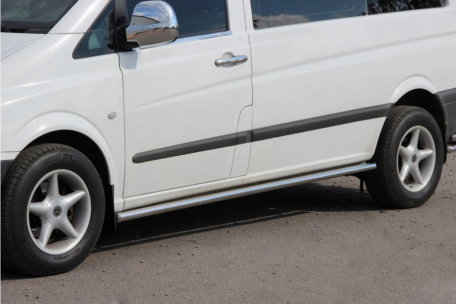 Mercedes Viano 2004–2014 Sānu trubas BB001 (2 gab., nerūsējošais tērauds) d60, garā riteņu bāze (L3) Image