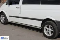 Mercedes Viano 2004–2014 Sānu trubas BB001 (2 gab., nerūsējošais tērauds) foto 2