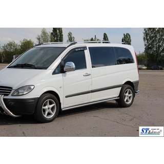 Sānu trubas BB001 (2 gab., nerūsējošais tērauds) Mercedes Viano 2004–2014 foto 3