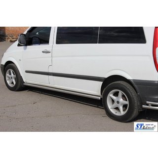 Sānu trubas BB001 (2 gab., nerūsējošais tērauds) Mercedes Viano 2004–2014 foto 4