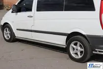 Mercedes Viano 2004–2014 Sānu trubas BB001 (2 gab., nerūsējošais tērauds) foto 4