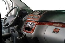 Mercedes Viano 2004–2014 Meric instrumentu paneļa uzlikas (priekšējā daļa) 2006-2015, alumīnijs foto 3