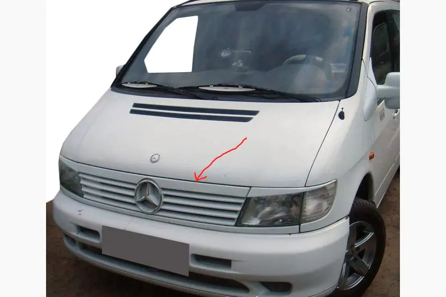 Mercedes Vito W638 1996–2003 Restes dekoratīvā līste (plastmasa) Image