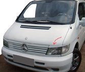 Mercedes Vito W638 1996–2003 Priekšējo lukturu uzacis (krāsošanai) foto 1