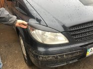 Mercedes Vito W639 2004–2014 Taisnās lukturu uzacis (2004-2010, 2 gab., plastmasa) Spīdīgs foto 15