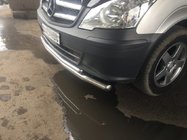 Mercedes Vito W639 2004–2014 Priekšējais aizsargstienis ST014 (nerūsējošais tērauds) 2004-2010, 60→42 mm foto 7