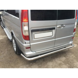 Aizmugurējais aizsargstienis AK005 (nerūs. tērauds) Mercedes Vito W639 2004–2014 foto 1