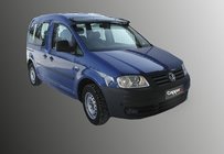 Volkswagen Caddy 2004–2010 Vējstikla vizieris (melns spīdīgs, 5 mm) foto 2