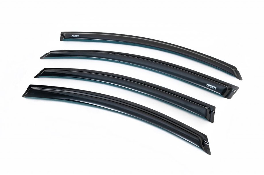 Mazda 6 2008–2012 Logu vēja deflektori (4 gab., Niken) Image