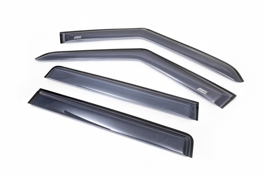 Land Rover Discovery III 2004–2009 Logu vēja deflektori (4 gab., Niken) Image