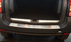 Dacia Duster 2008–2018 Aizmugurējā bampera uzlika Nataniko ar ieloci (nerūsējošais tērauds) foto 1