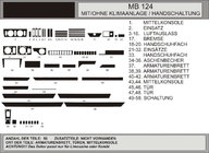 Mercedes E-klase W124 1984–1997 Paneļa uzlikas (Hartman) Zils foto 1