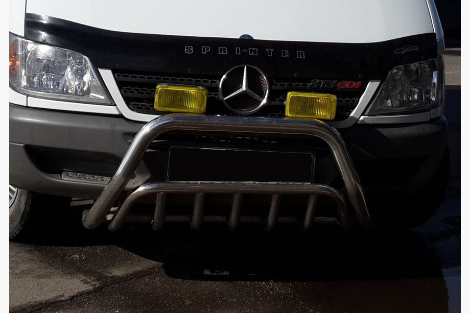 Mercedes Sprinter W901/902/903/904/905 1995–2006 Priekšējais bullbar WT002 (nerūsējošais tērauds) Image