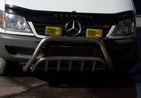 Mercedes Sprinter W901/902/903/904/905 1995–2006 Priekšējais bullbar WT002 (nerūsējošais tērauds) foto 1