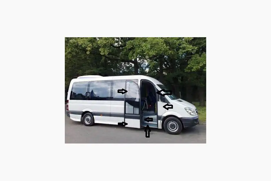 Mercedes Sprinter W906 2006–2018 Pasažiera durvju komplekts Image