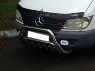 Mercedes Sprinter W901/902/903/904/905 1995–2006 Priekšējais bullbar WT002 (nerūsējošais tērauds) foto 3