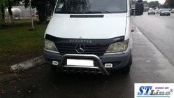 Mercedes Sprinter W901/902/903/904/905 1995–2006 Priekšējais bullbar WT002 (nerūsējošais tērauds) foto 2