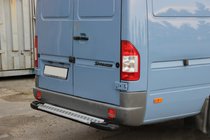 Volkswagen Crafter 2006–2016 Aizmugurējā aizsargstīpa Allmond (alumīnijs) foto 1