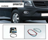 Mercedes Sprinter W906 2006–2018 Miglas lukturu uzlikas 2013↗ (2 gab., nerūs. tērauds) foto 3