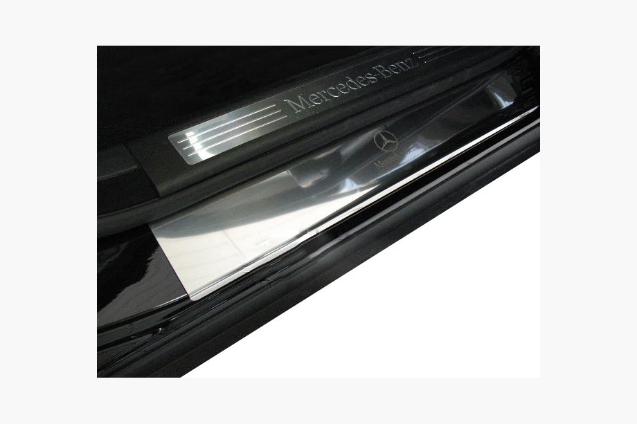 Mercedes ML W164 2005–2011 Sliekšņu uzlikas Nataniko (4 gab., nerūsējošais tērauds) Premium - 3M līmlente, 0,8 mm Image