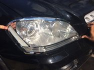 Mercedes ML W164 2005–2011 Hroma uzlikas priekš lukturiem (2 gab., plastmasa) foto 1