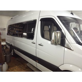 Pilns logu apmaļu komplekts (nerūsējošais tērauds) Volkswagen Crafter 2006–2016 foto 2