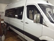 Mercedes Sprinter W906 2006–2018 Pilna logu apmale Long / ExraLong (nerūsējošais tērauds) foto 2
