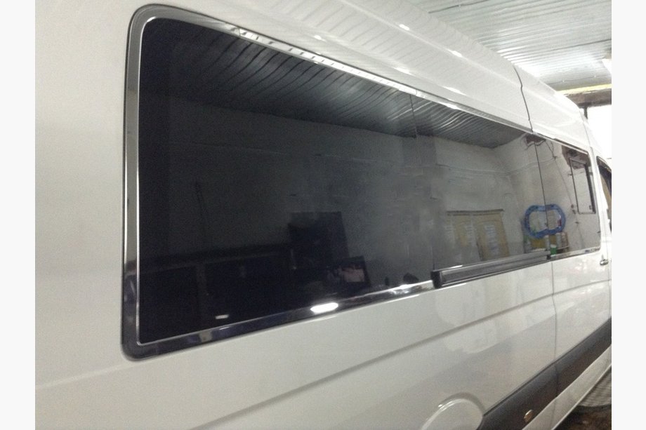 Mercedes Sprinter W906 2006–2018 Pilna logu apmale Long / ExraLong (nerūsējošais tērauds) Image