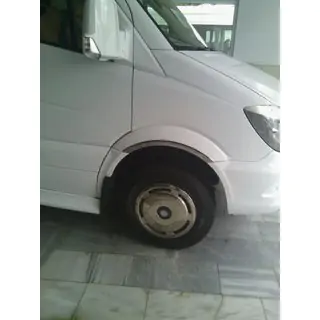 Šauras riteņu arku uzlikas (4 gab., nerūsējošais tērauds) Volkswagen Crafter 2006–2016 foto 3